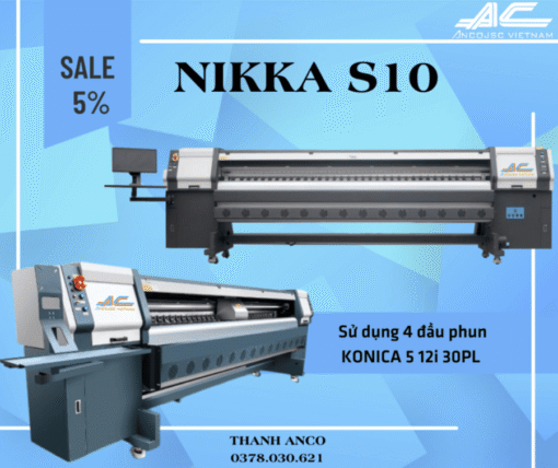 Máy In Bạt Nikka 3m2 Linh Kiện Nhập Khẩu, Tối ưu Năng Suất